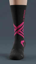 Pro Grip Blackout Sock Magenta Akzent